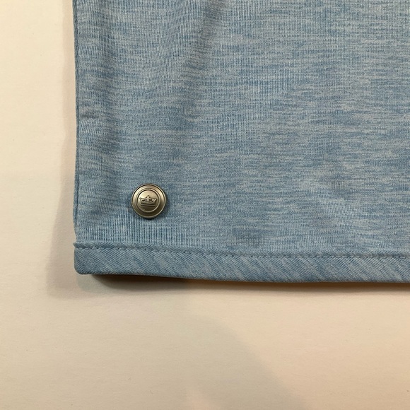 PETER MILLAR MENS STEALTH PERFORMANCE 1/4 ZIP VEST, CHANNEL BLUE, NWT $125, S - Picture 3 of 13